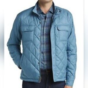 Peter Millar Norfolk Quilted Lightweight Bomber Jacket Blue XXL